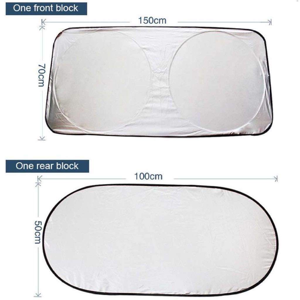 6pcs Car Sunshade Sun shade front rear whole Window Film Windshield Visor Cover UV Protect Reflector