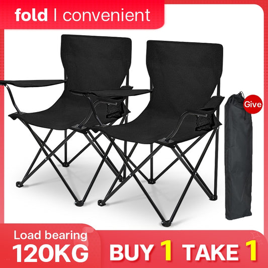 PORTABLE FOLDING CAMPING CHAIR BUY 1 TAKE 1